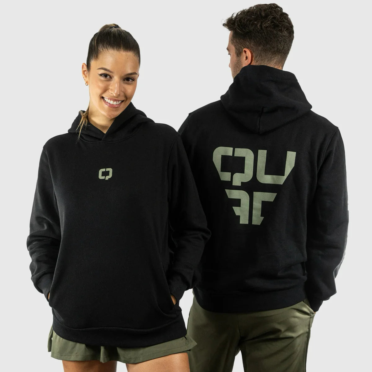 SWEATSHIRT HOMEM QUAD Stylish Hoodie Preto