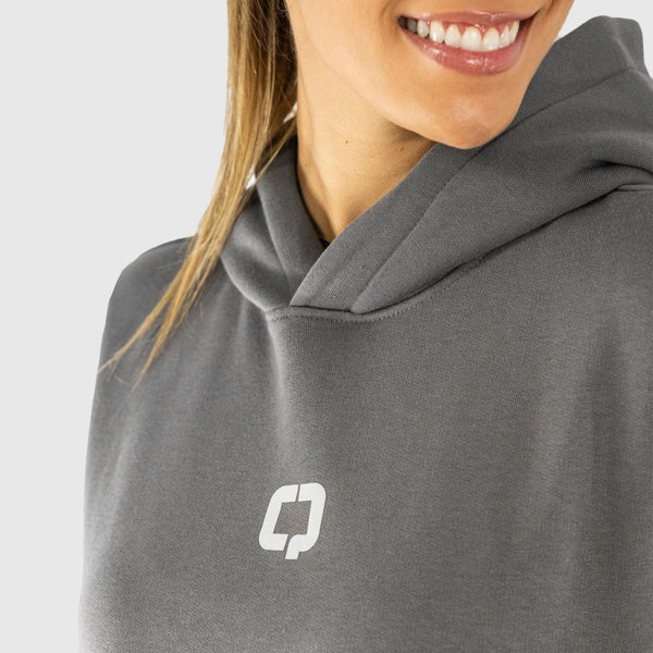 SWEATSHIRT HOMEM QUAD Stylish Hoodie Cinza