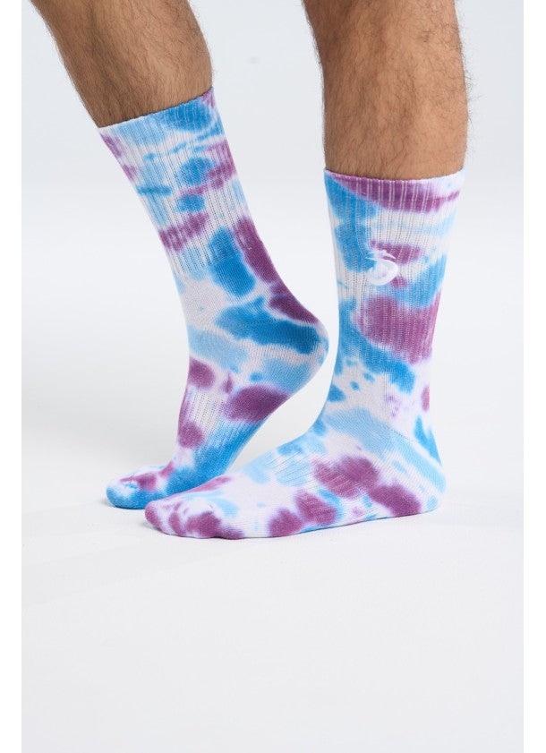 MEIAS LOK Tyedye Azul