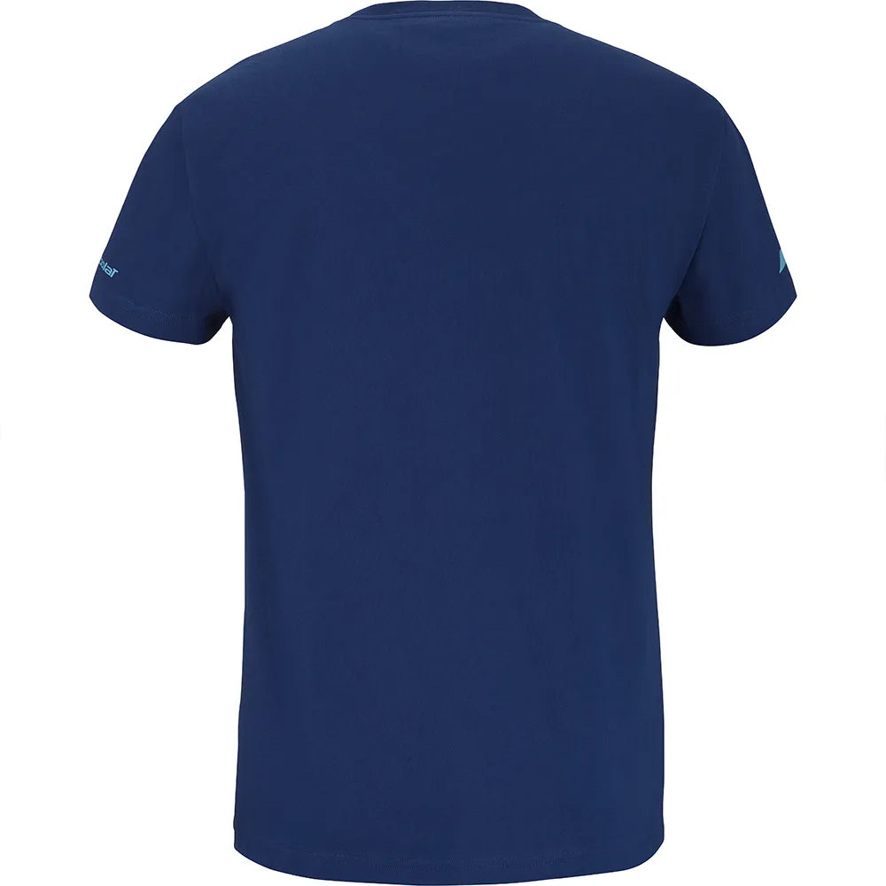 T-SHIRT HOMEM BABOLAT ALGODÃO JUAN LEBRON AZUL