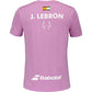 T-SHIRT HOMEM BABOLAT JUAN LEBRON ROSA