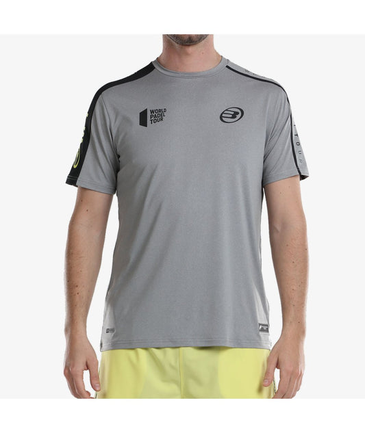 T-SHIRT HOMEM BULLPADEL LIRON CINZA WPT